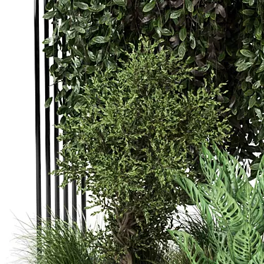 Metal Box Hanging Plants Set 3D model image 1 