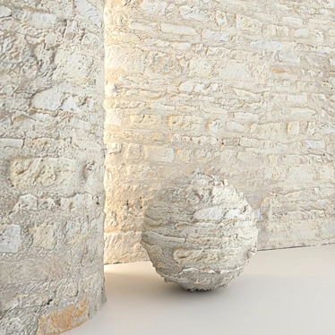 Stone Wall 16 3D Model 3D model image 1 