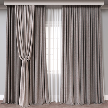 Versatile Shader Curtain Model 3D model image 1 