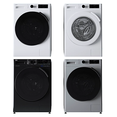 Beko Washing Machines in Colors 3D model image 1 