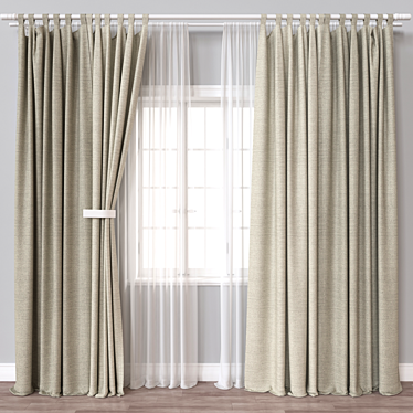 Vray and Corona Curtain Model 3D model image 1 