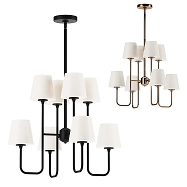 Crystorama Keenan 8-Light Chandelier 3D model image 1 