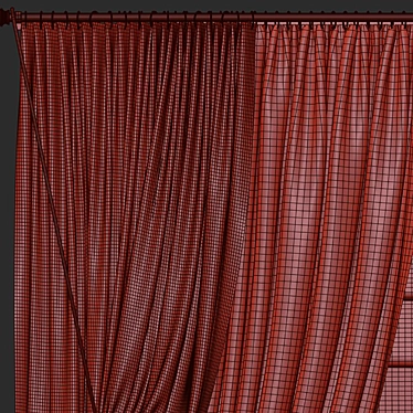 Refined Curtain Design 3D model image 1 