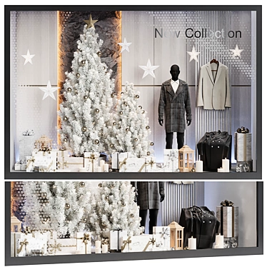 Holiday Clothing Shop Showcase Model 3D model image 1 