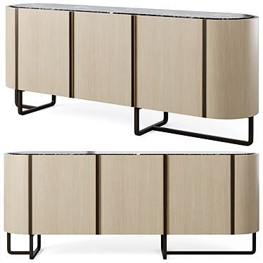 Modern Chic Sideboard Nashua 2 3D model image 1 