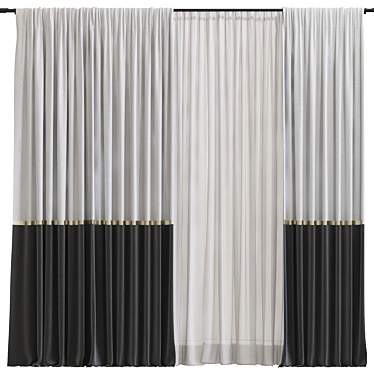 Design Ready Curtain 693 3D model image 1 