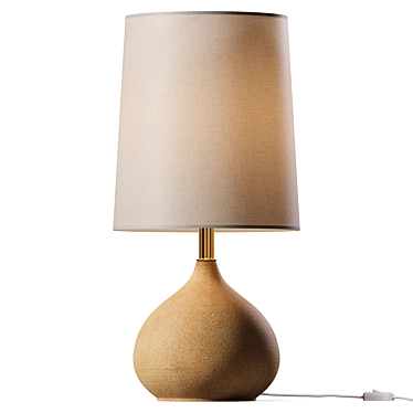 Ceramic Fig Lamp: Modern Minimalism 3D model image 1 