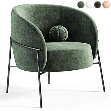 Elegant Rimo Armchair by Parladesign 3D model image 1 