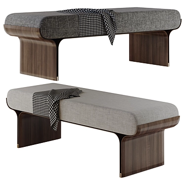 Sleek Stami Bench Design 3D model image 1 