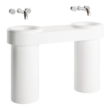 Vitra Liquid Double Washbasin