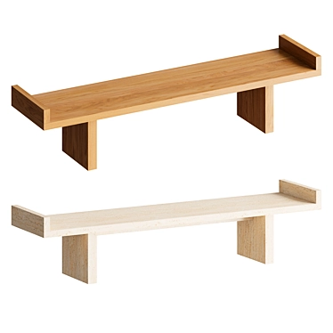 Elegant Kreoo EVER Bench 3D model image 1 