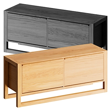 Woodman Shoe Bench/Cabinet 3D model image 1 