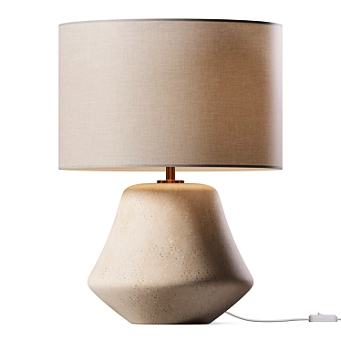 Elegant Sandstone McQuinn Table Lamp 3D model image 1 