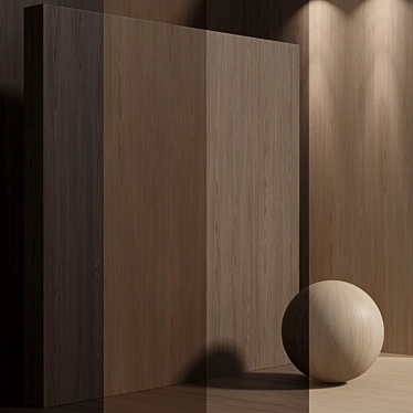 Seamless Oak Wood Set 3D model image 1 