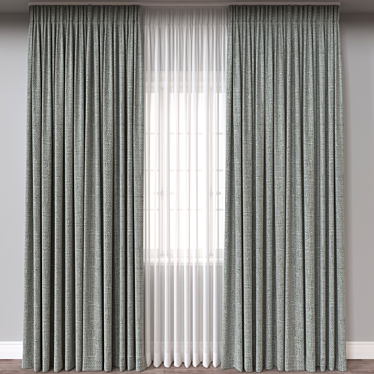 Versatile 3D Curtain Model 3D model image 1 