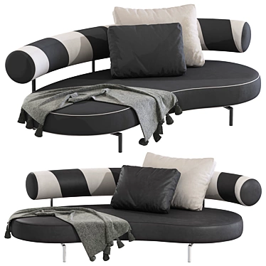 Luxury Modular Supermax Sofa Set 3D model image 1 