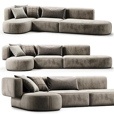 Contemporary Bowy Corner Sofa in 2017 3D model image 1 