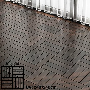 Seamless Parquet Patterns Pack - Texture Material 3D model image 1 