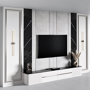 Modern TV Wall Mount 45 3D model image 1 