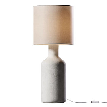 Elegant Brass Table Lamp 3D model image 1 