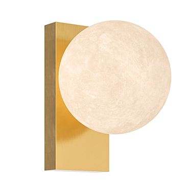 Modern Alabaster Wall Sconce 3D model image 1 