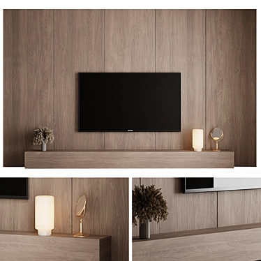 X-Form TV Wall Unit Customized 3D model image 1 