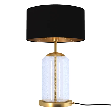 Handblown Glass Brass Table Lamp 3D model image 1 