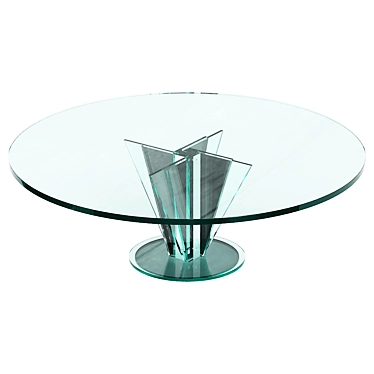 Vintage glass coffee table