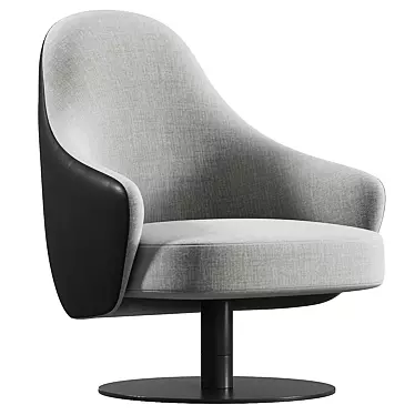 Sleek LUDWIG Chair in Corona 3D model image 1 