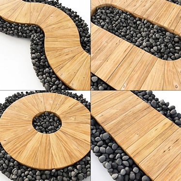 High-Quality Wood Board Textures 3D model image 1 