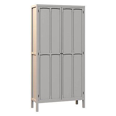 Eugénie Wardrobe with 2 Doors 3D model image 1 