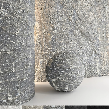 Stone Wall Collection with Textures 3D model image 1 