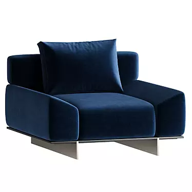 Modern IPANEMA Armchair, Paolo Castelli 3D model image 1 