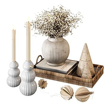 Christmas Coffee Table Set 02 3D model image 1 