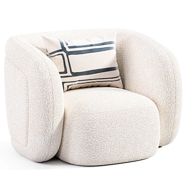 Modern Chic VOLTA Armchair Design 3D model image 1 