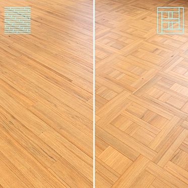 High-Quality Wooden Floor 3D Model 3D model image 1 