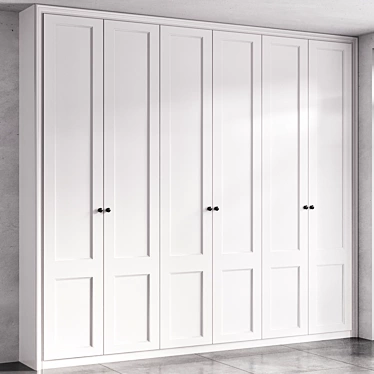 Modern Wardrobe Design 3D Model 3D model image 1 