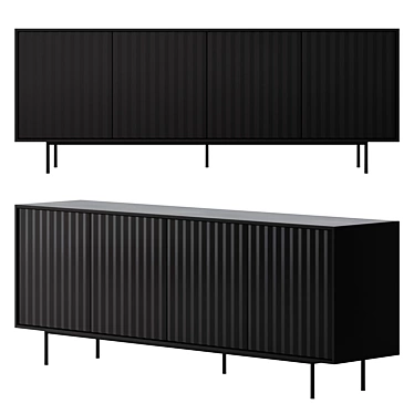 Modern Legacy Wood Sideboard, Teulat 3D model image 1 