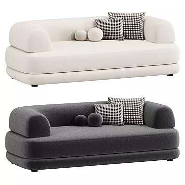 Contemporary BUMPER Sofa Design 3D model image 1 