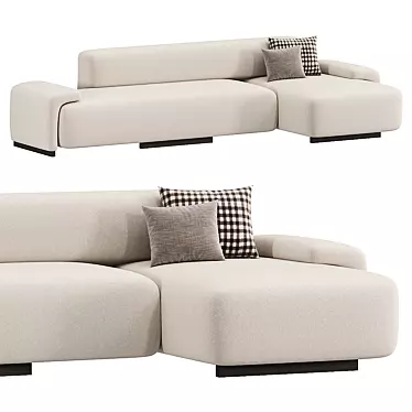 Modern Sectional Sofa LOVELAND Model 3D model image 1 