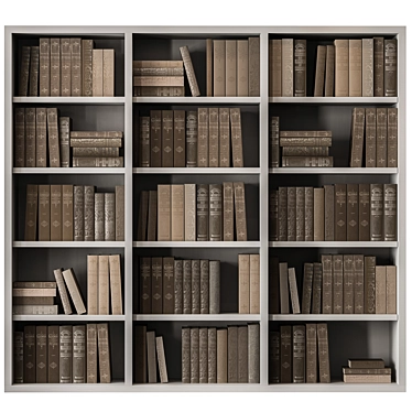 Vintage Book Set - Classic Collection 3D model image 1 