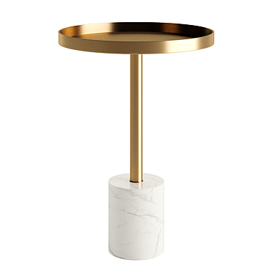 Sleek Modern Side Table 3D model image 1 