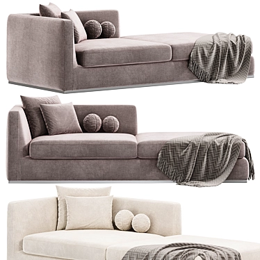 Modern Elegant Richard Sofa 3D model image 1 