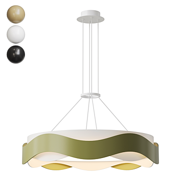 Wave LED Pendant Lamp FINIAN 3D model image 1 