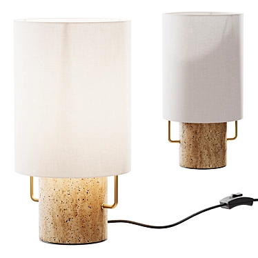 Truro Table Lamp, Corona Legacy Metal & Vray, Modern 3D model image 1 