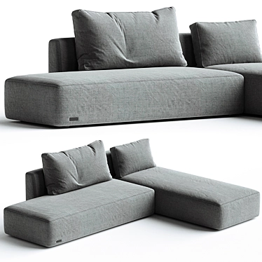 Cozy Oklend Kut Sofa Comfort 3D model image 1 