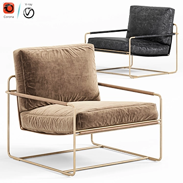 Elegant Riviera Armchair Frag 2015 3D model image 1 