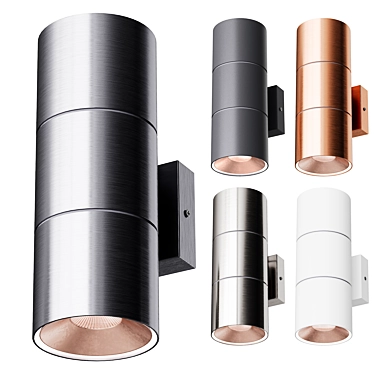 Modern Outdoor Up Down Light 3D model image 1 