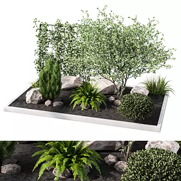 Botanical Garden Set: Lush Greenery 3D model image 1 