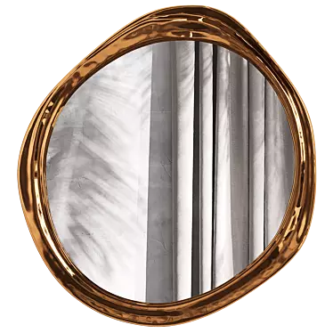 Ibiza Mirror: Elegant Anthropologie Décor 3D model image 1 